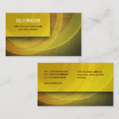 gelbe moderne grungy Visitenkarte (Vorne/Hinten)