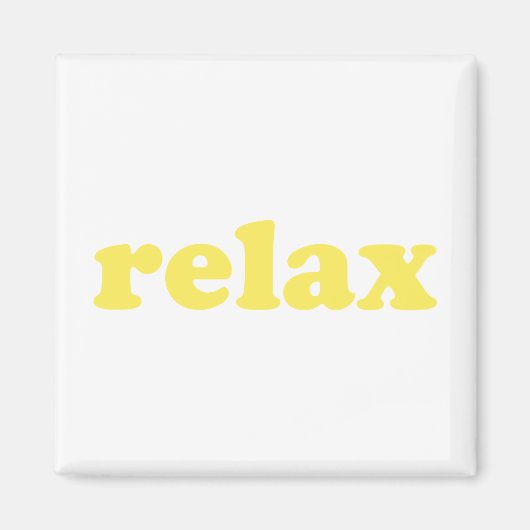 Gelbe moderne Typografie lustig cool Magnet (Vorne)