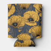 Gelbe Mohn auf der Marine Dosenkühler (Vorderseite)