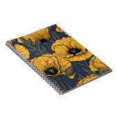 Gelbe Mohn auf der Marine Notizblock (Rechte Seite)