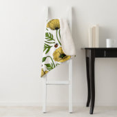 Gelbe Mohn und Ladybugs Sherpadecke (Beispiel)