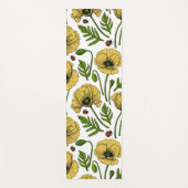 Gelbe Mohn und Ladybugs Yogamatte (Vorderseite)