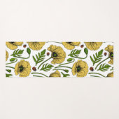 Gelbe Mohn und Ladybugs Yogamatte (Vorderseite (Horizontal))