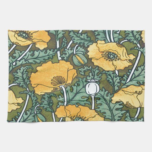 Gelbe Mohnblume Handtuch (Horizontal)