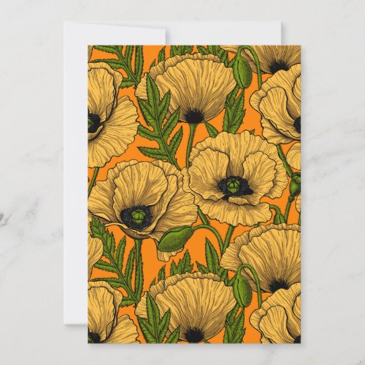 Gelbe Mohnblumen (Vorderseite)