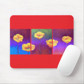 Gelbe Mohnblumen-Blumen-Malerei - multi Mousepad (Mit Mouse)