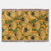 Gelbe Mohnblumen Decke (Vorderseite)