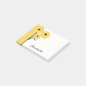 GELBE MOHNBLUMEN DES CHIC-POST-IT-NOTE_MOD POST-IT KLEBEZETTEL (angewinkelt)