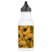 Gelbe Mohnblumen Edelstahlflasche (Rechts)