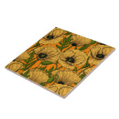 Gelbe Mohnblumen Fliese (Seite)
