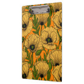 Gelbe Mohnblumen Klemmbrett (Links)