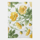 Gelbe Mohnblumen Küchenhandtuch Geschirrtuch (Vertikal)