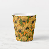 Gelbe Mohnblumen Milchtasse (Vorderseite)