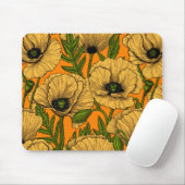 Gelbe Mohnblumen Mousepad (Mit Mouse)