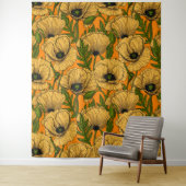 Gelbe Mohnblumen Wandteppich (Beispiel)