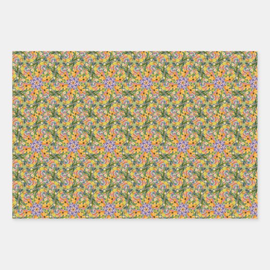 Gelbe Molkereien mischen, passend verpacken Geschenkpapier Set (Vorderseite 3)