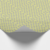 Gelbe Monde und Sternmuster Geschenkpapier (Ecke)