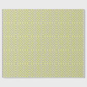 Gelbe Monde und Sternmuster Geschenkpapier (Flach)