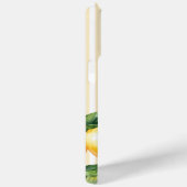 Gelbe Mongram Lemon Eleganter Streifen Mittelmeer Case-Mate iPhone Hülle (Rückseite / Rechts)