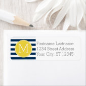 Gelbe Monografie der Navy und des White Stripes (Insitu)