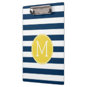 Gelbe Monografie der Navy und des White Stripes Klemmbrett (Links)