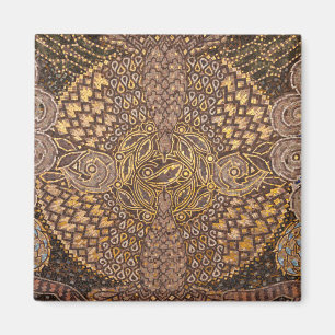 Gelbe Mosaik-Details, Deutschland Magnet