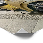 Gelbe Motorradposter! Poster (Ecke)