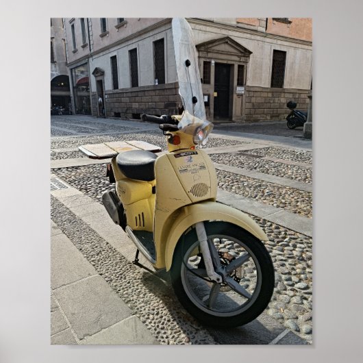 Gelbe Motorradposter! Poster (Vorne)
