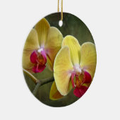 Gelbe Motten-Orchideen - Phalaenopsis Keramikornament (Rechts)