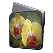 Gelbe Mottenorchien - Phalaenopsis Laptopschutzhülle (Vorderseite Links)
