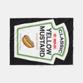 Gelbe Mustard Diy Kostüme Matching Paare Gruppen Fleecedecke (Vorderseite (Horizontal))