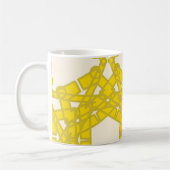 Gelbe Muster-Tasse Kaffeetasse (Links)