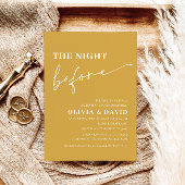 Gelbe Nacht vor der Probe Abendessen einladen Einladung