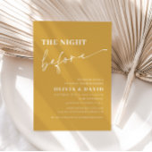 Gelbe Nacht vor der Probe Abendessen einladen Einladung