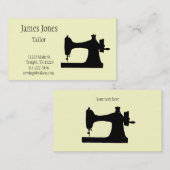 Gelbe Nähmaschine-Schneider-Visitenkarte Visitenkarte (Vorne/Hinten)