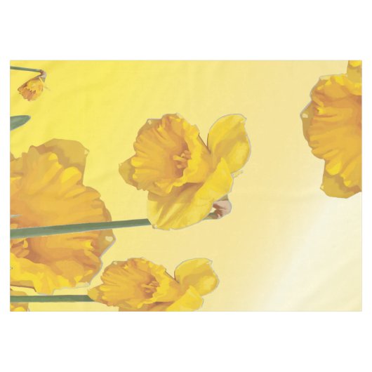 Gelbe Narzisse Daffodil Tischdecke (Vorderseite (Horizontal))