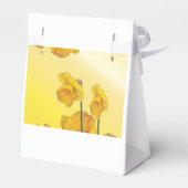 Gelbe Narzisse Dickdarm Fab Blume Bläserne Geschenkschachtel (Rückseite)