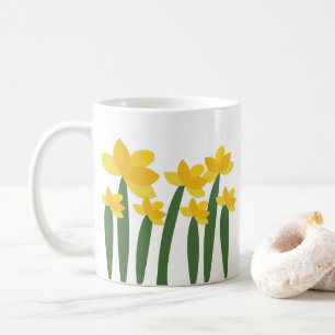 Gelbe Narzissen-Blumen Kaffeetasse