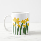 Gelbe Narzissen-Blumen Kaffeetasse (Links)