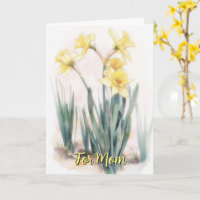 Gelbe Narzissen-Blumenkunst Muttertag