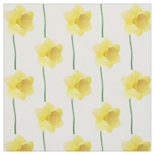 Gelbe Narzissenfrühlings-Blume auf Stoff