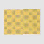 Gelbe Navy Blue Dots Gemustert Seidenpapier (Vorderseite)