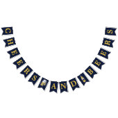 Gelbe Navy-Cheers und Biere jeden Alters Geburtsta Wimpelkette (Alle)