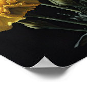 Gelbe Nelken Blume Art Print Poster (Ecke)