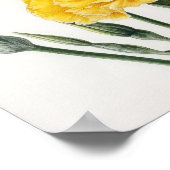 Gelbe Nelken Blume Art Print Poster (Ecke)