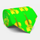 Gelbe Neonvioline/Viola-Krawatte Krawatte (Gerollt)