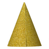 Gelbe Neujahrsparty Partyhütchen (Rückseite)
