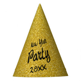 Gelbe Neujahrsparty Partyhütchen