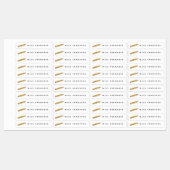 Gelbe Nr. 2 Bleistift-Lehrer Personalisiert Name Etiketten (Blatt)