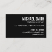 Gelbe NYC Gelbe Chauffeur Visitenkarte (Rückseite)